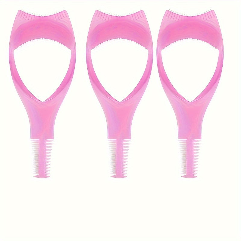 Female Eyelash Makeup Guard Set with Comb, Upper and Lower Eyelash Applicator