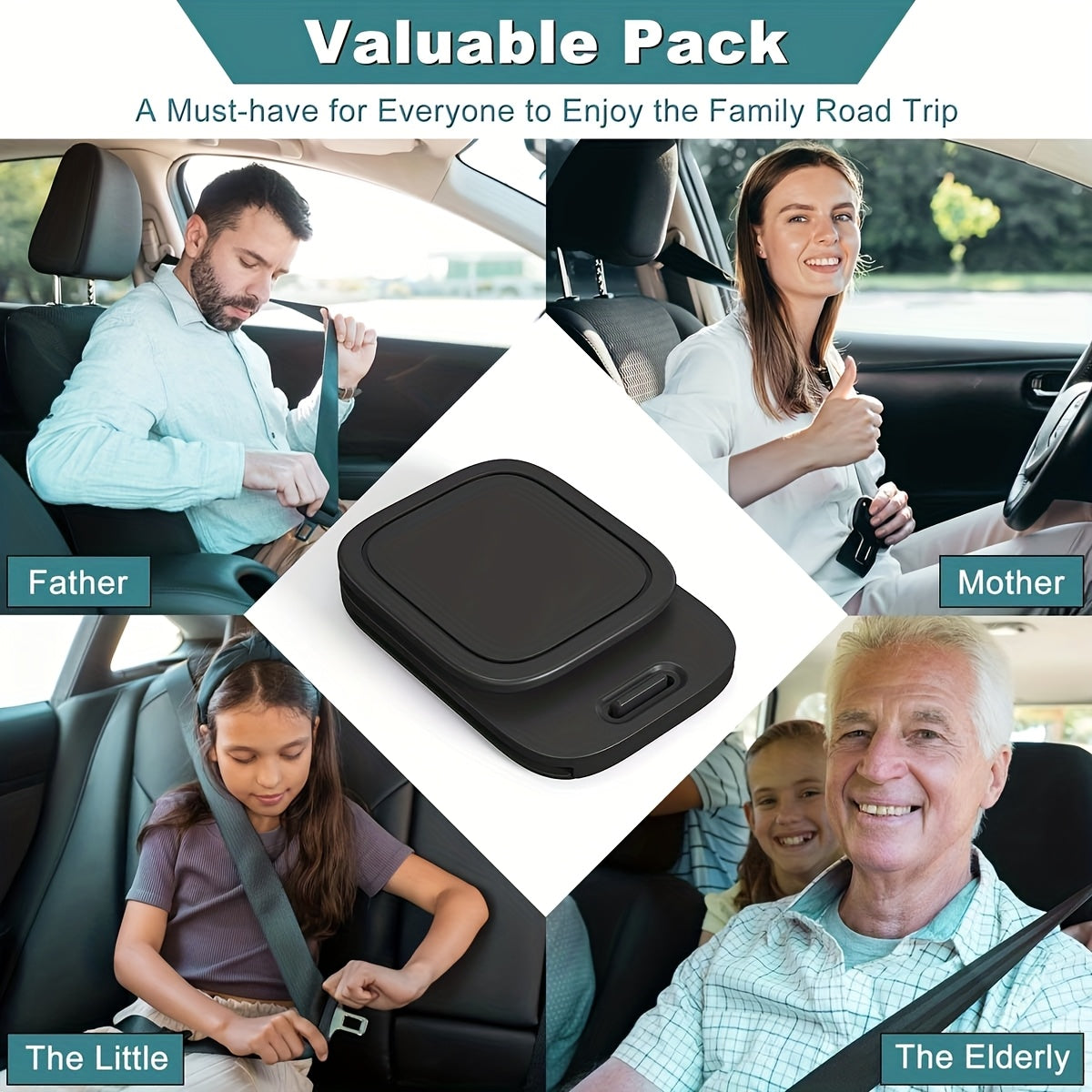 Comfortable Car Seat Belt Adjusters for All Vehicles Durable TPU Ergonomic Design