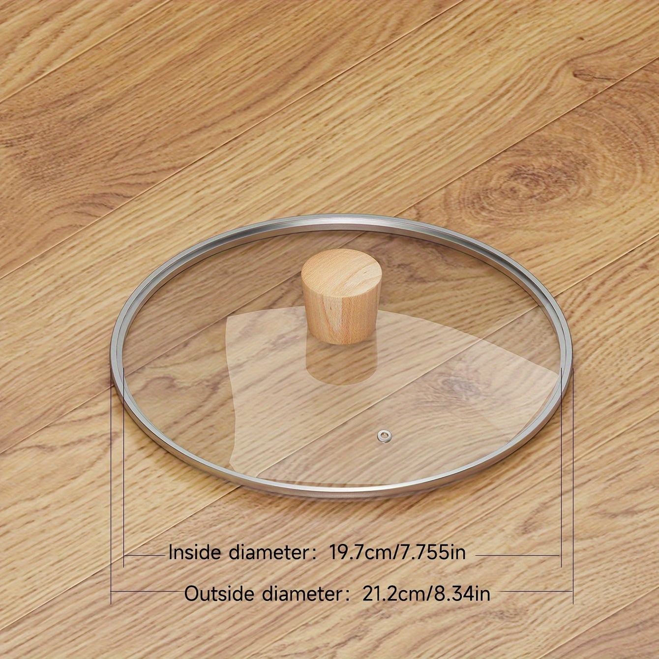 Tempered Glass Cookware Lid for Pots and Pans 16cm 18cm 20cm 22cm 24cm