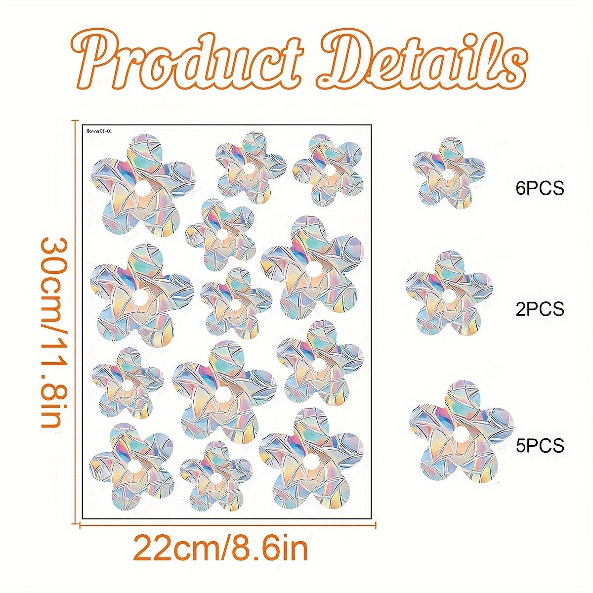 Colorful Rainbow Prism Butterfly Suncatcher Window Stickers Electrostatic Glass Decals