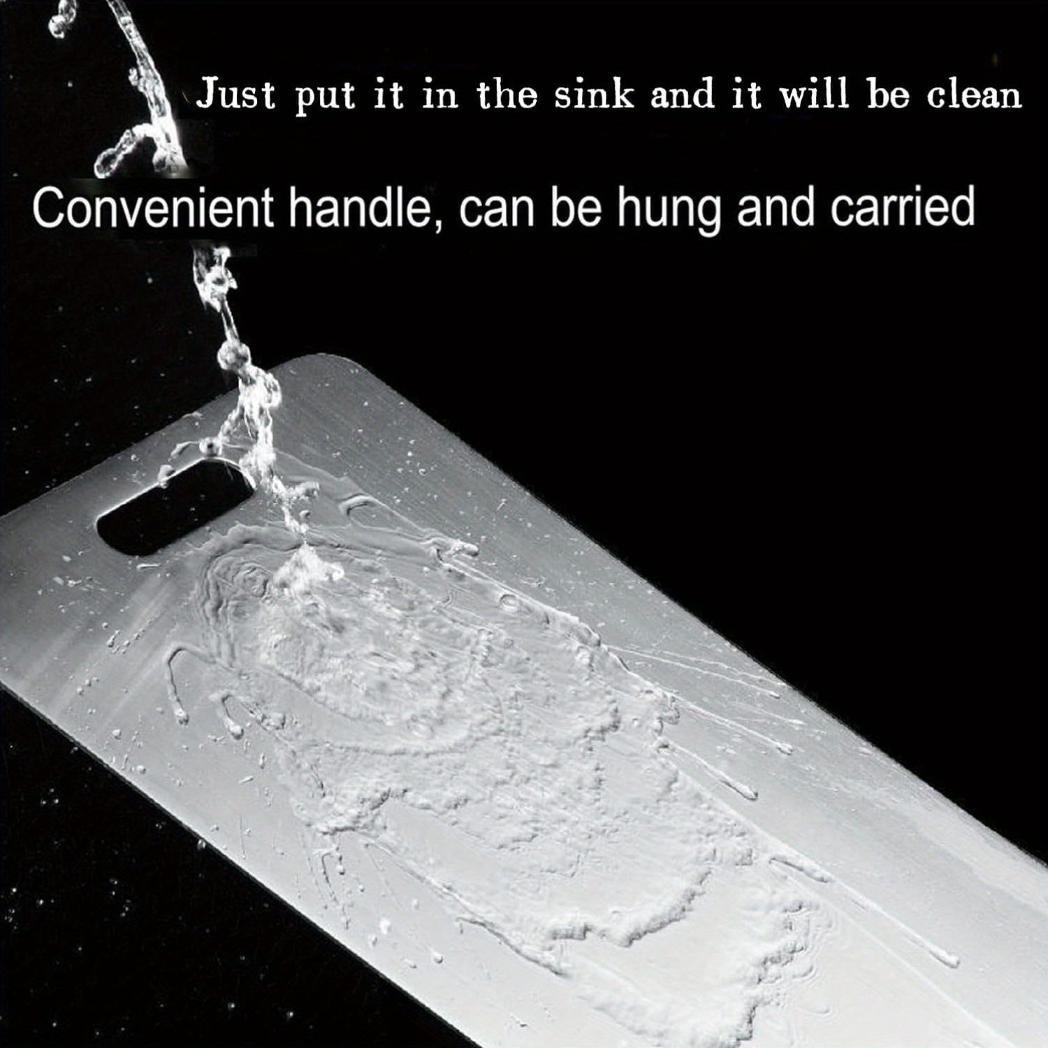 304 Stainless Steel Kitchen Cutting Board Dual-Sided Food Safe Easy to Clean