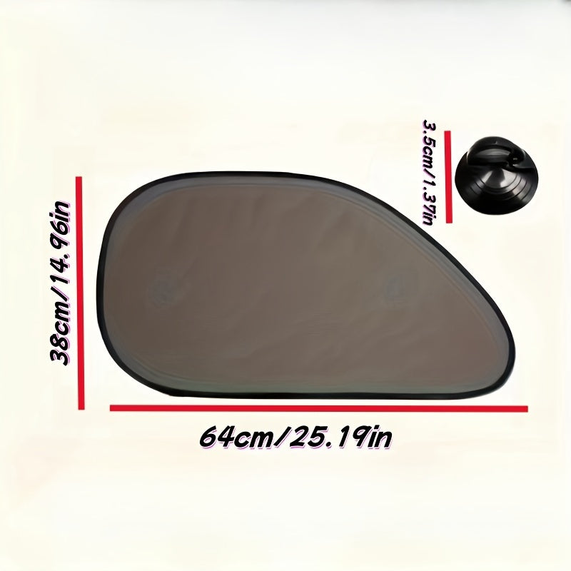 2 piezas de parasoles para coche protección UV reducción de deslumbramiento cortinas para ventanas