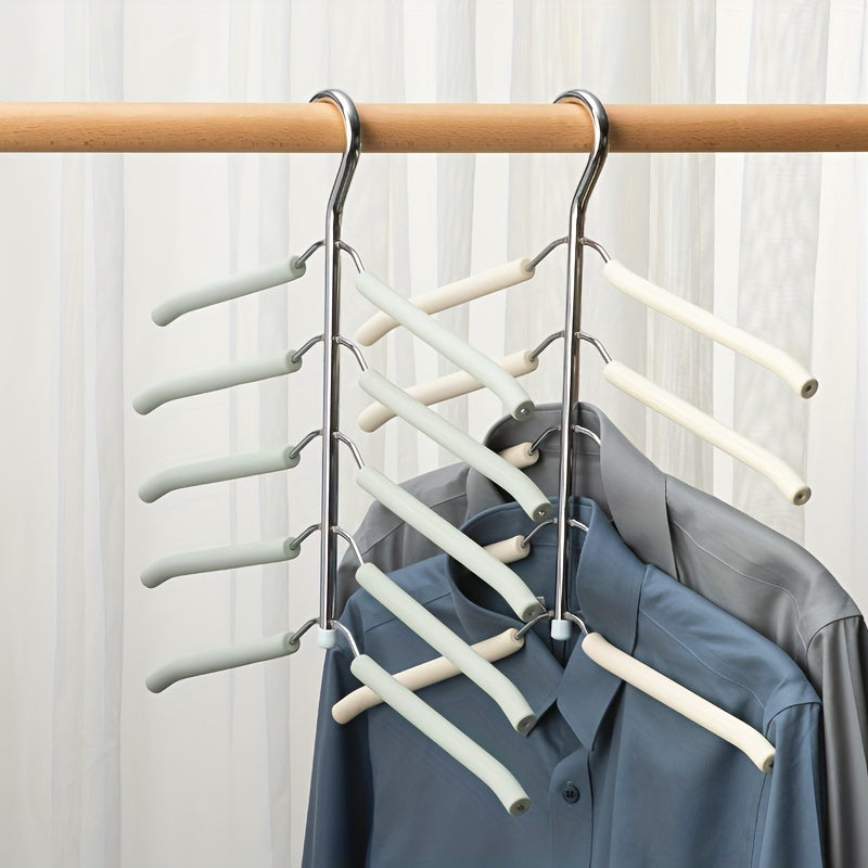 Multi-Functional Clothes Hanger with Traceless Sponge 360° Rotating Space-Saving Wardrobe Organizer