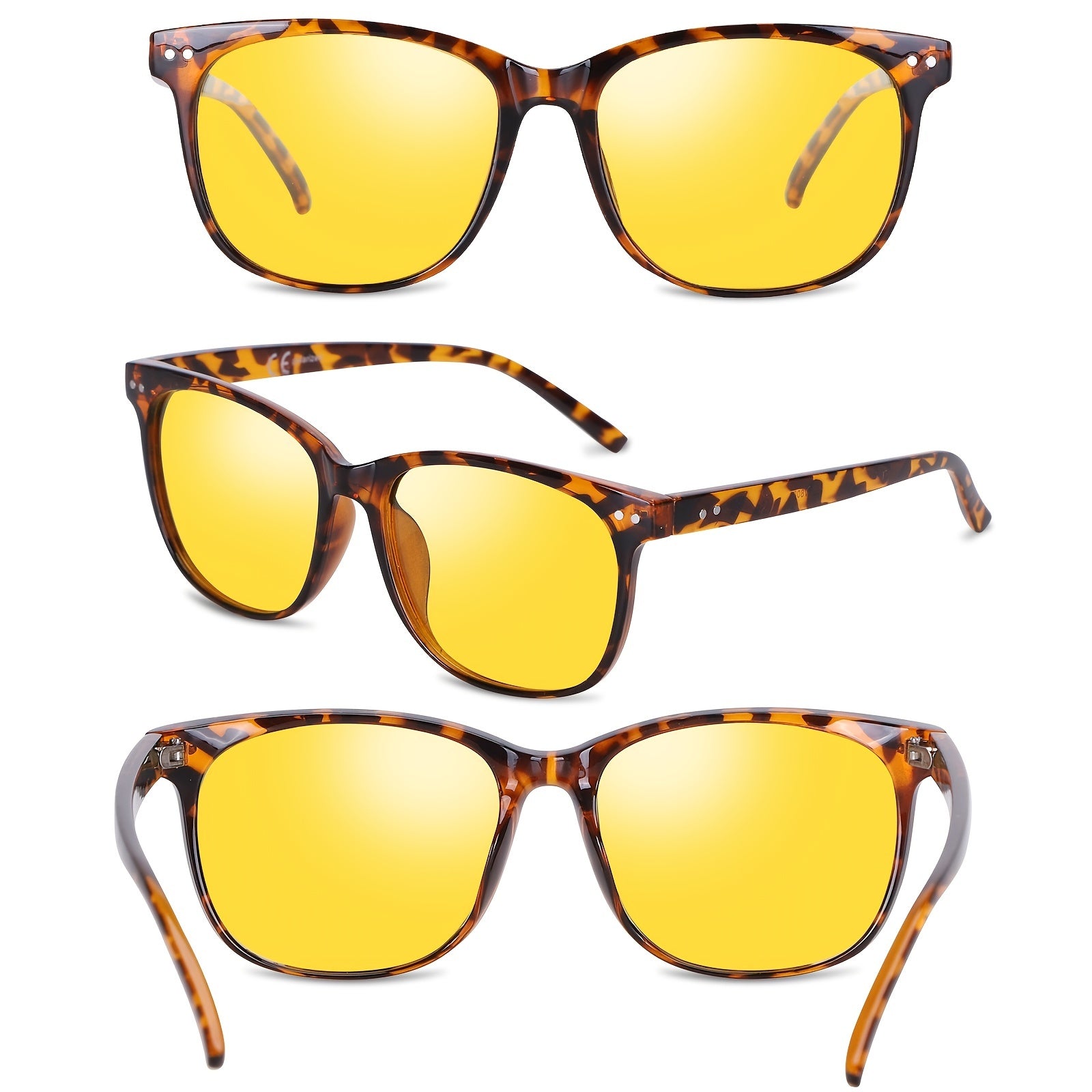 Очки для ночного вождения для мужчин и женщин с поляризацией, снижающие блики, ночное видение