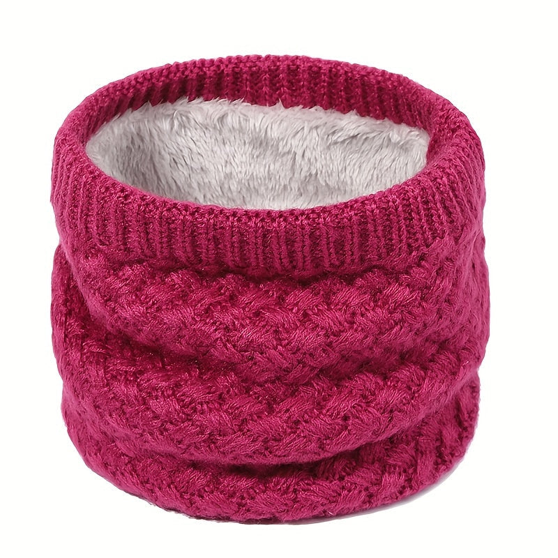 Striped Knitted Warm Neck Scarf for Men Women Winter Outdoor Ski Riding