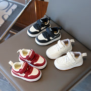 Infant Toddler Baby Shoes Non-Slip Breathable Microfiber Rubber Sole All-Season