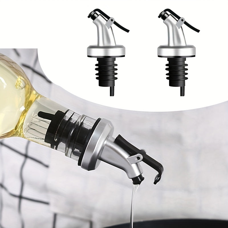 Set of Four 500ml Glass Oil and Vinegar Bottles with Drip Spouts