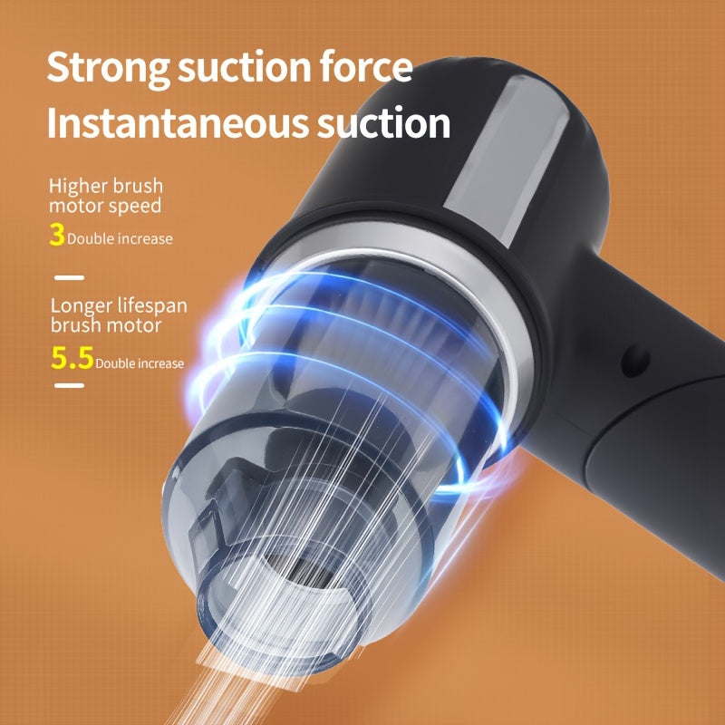 Cordless Handheld Vacuum Cleaner with 4000Pa Suction USB Rechargeable Battery and Accessories