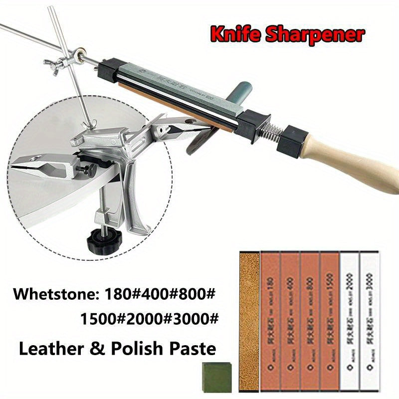 Ручной набор точил для алмазных ножей с системой фиксированного угла для кухонных и садовых инструментов
