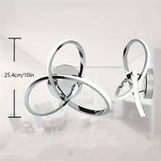 Modern LED Ceiling Chandelier with Metal Shade Energy-Efficient Spiral Design for Living Room Kitchen Bedroom