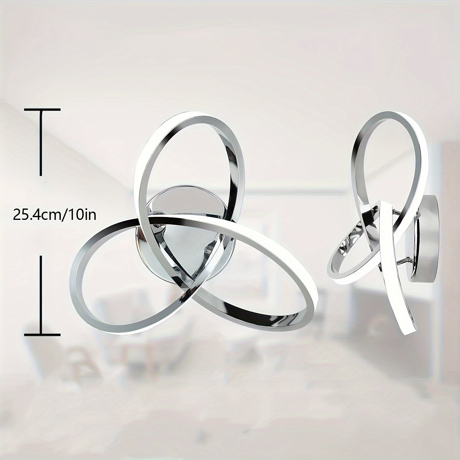 Modern LED Ceiling Chandelier with Metal Shade Energy-Efficient Spiral Design for Living Room Kitchen Bedroom