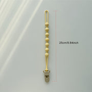 Set of 3 Baby Pacifier Clips Non-Toxic Silicone Gender-Neutral Durable and Long-Lasting