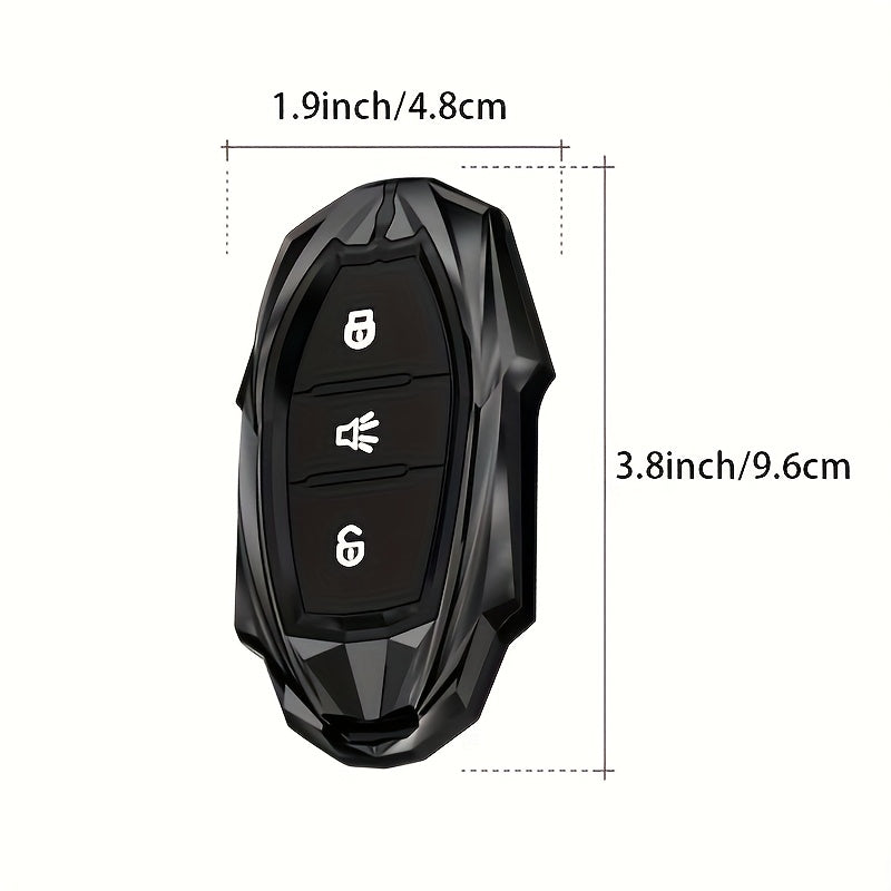 Car Key Cover Case Alloy Black Protective Fob Shell for SUV Remote