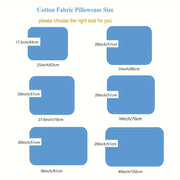 Fundas de almohada de algodón con cierre de cremallera, suaves y cómodas para dormitorio y decoración del hogar