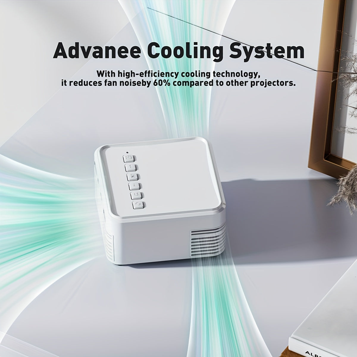 Mini Portable LCD Projector for Movies and Gaming with Built-In Speaker