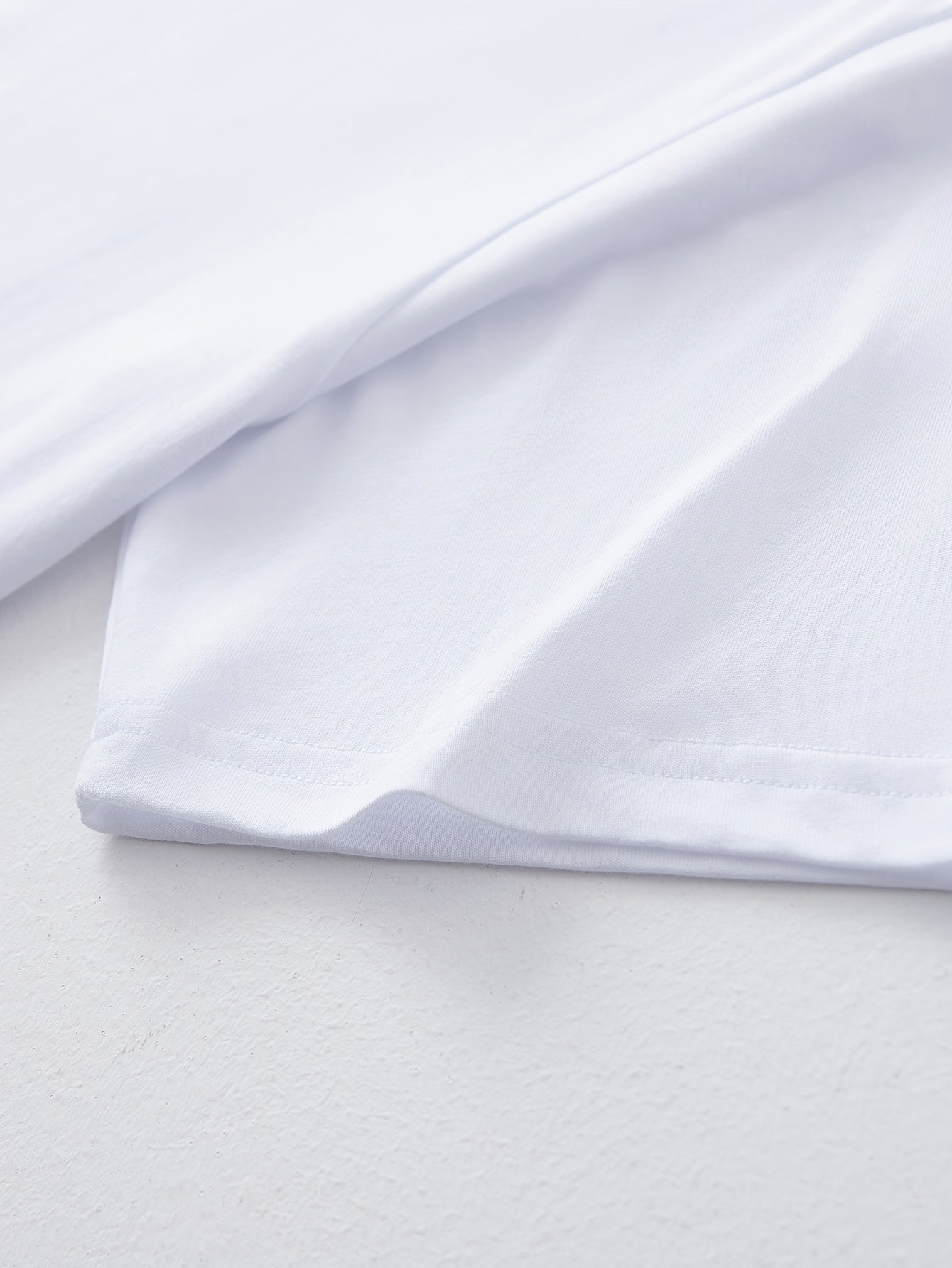 Men's Cotton T-Shirts Set with Letter Print Short Sleeve Summer Breathable Sweat-Resistant