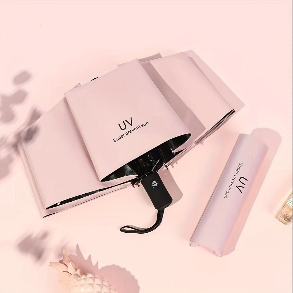 8-Stripe Avtomatik yig'iladigan UV soyabon, suv o'tkazmaydigan, shamol o'tkazmaydigan, zamonaviy, quyosh, yomg'ir, golf o'ynovchilar uchun