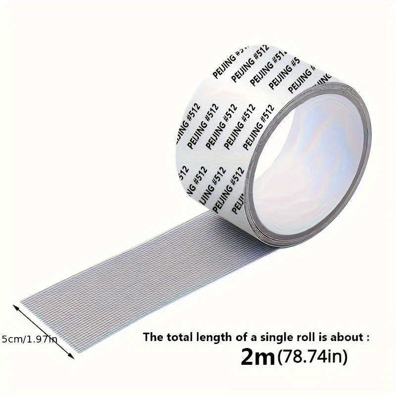 Self-Adhesive Waterproof Mosquito Screen Repair Tape Fiberglass Patch 2M