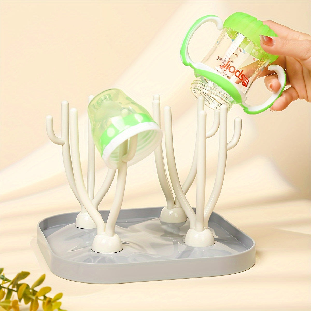 Multipurpose Baby Feeding Accessory Organizer with Bottle Drying Rack and Holder