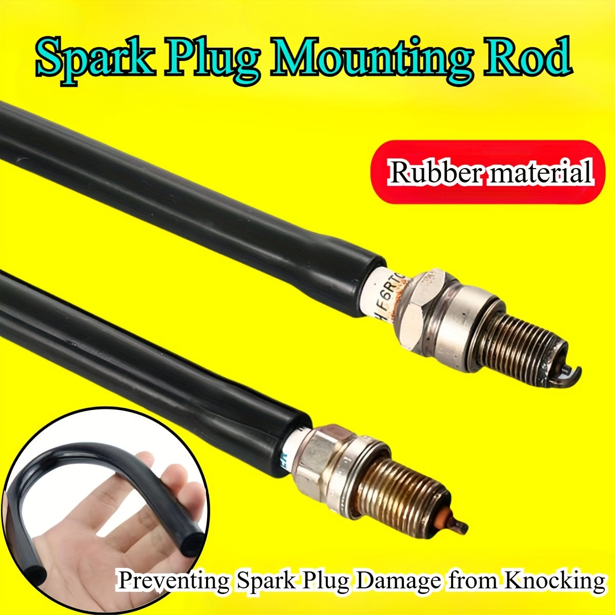 Herramienta de enchufe para bujías de coche, roja, duradera, para quitar e instalar