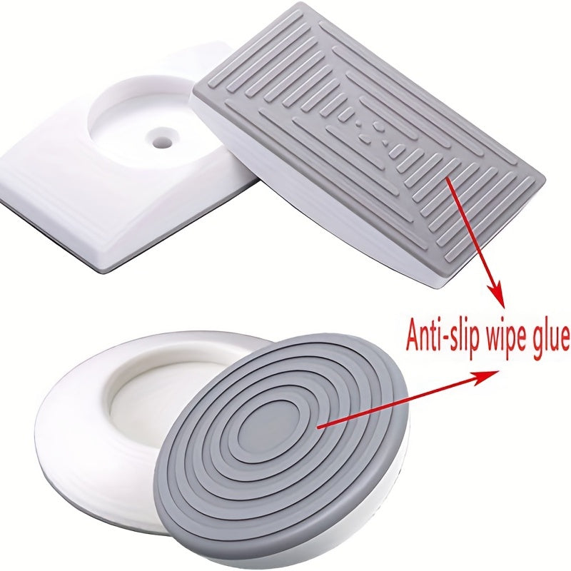 Set of 4 White Rubber Gate Wall Protectors for Pet and Safety Gates