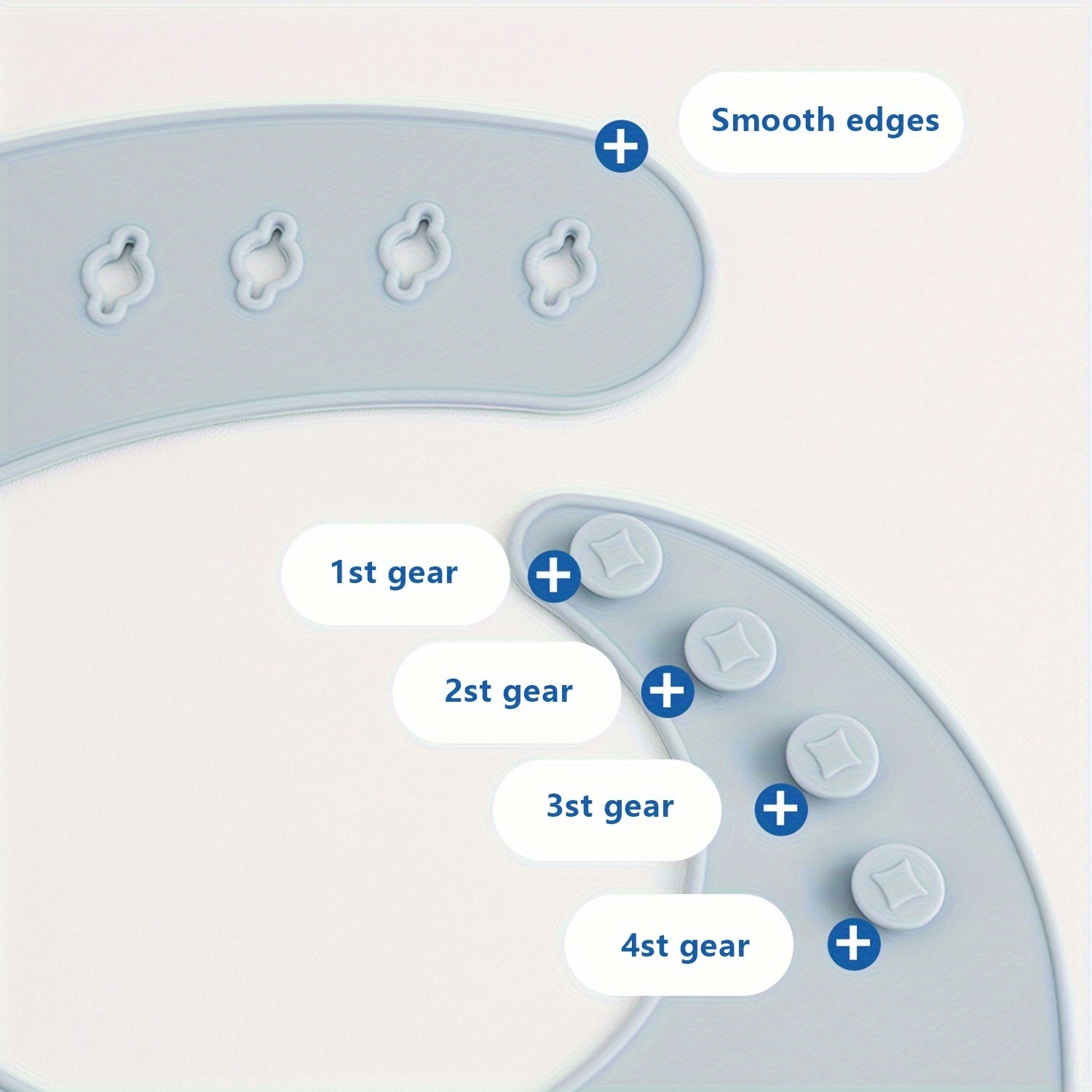 Baby Silicone Bibs for Babies and Toddlers Waterproof Adjustable with Large Food Catcher