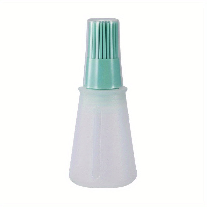Portable Silicone Oil Bottle with Brush for Baking and BBQ Outdoor Cooking
