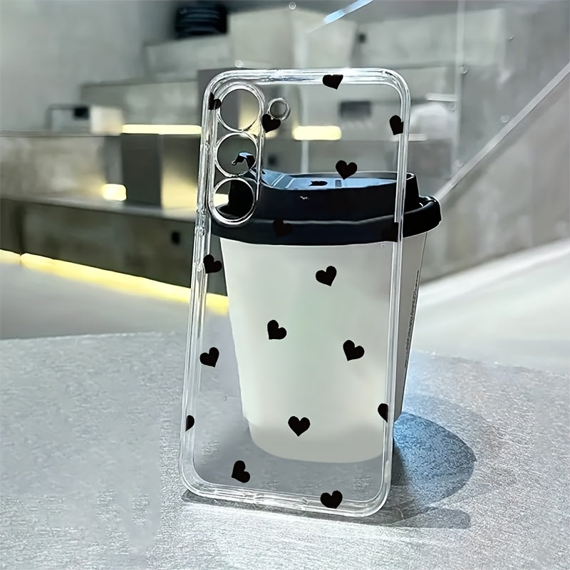 Full-Screen Black Star Pattern TPU Phone Case for Samsung Galaxy A and S Series