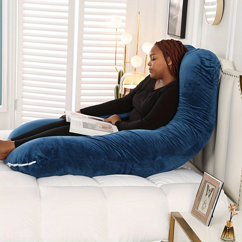 Blue Waist Support Side Sleeping Abdominal Pillow U-Shaped Maternity Pillow