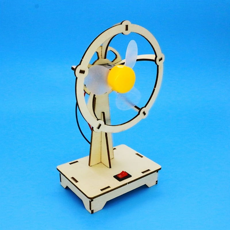 Wooden Fan Kit with Sensor Module for Industrial Electrical Projects