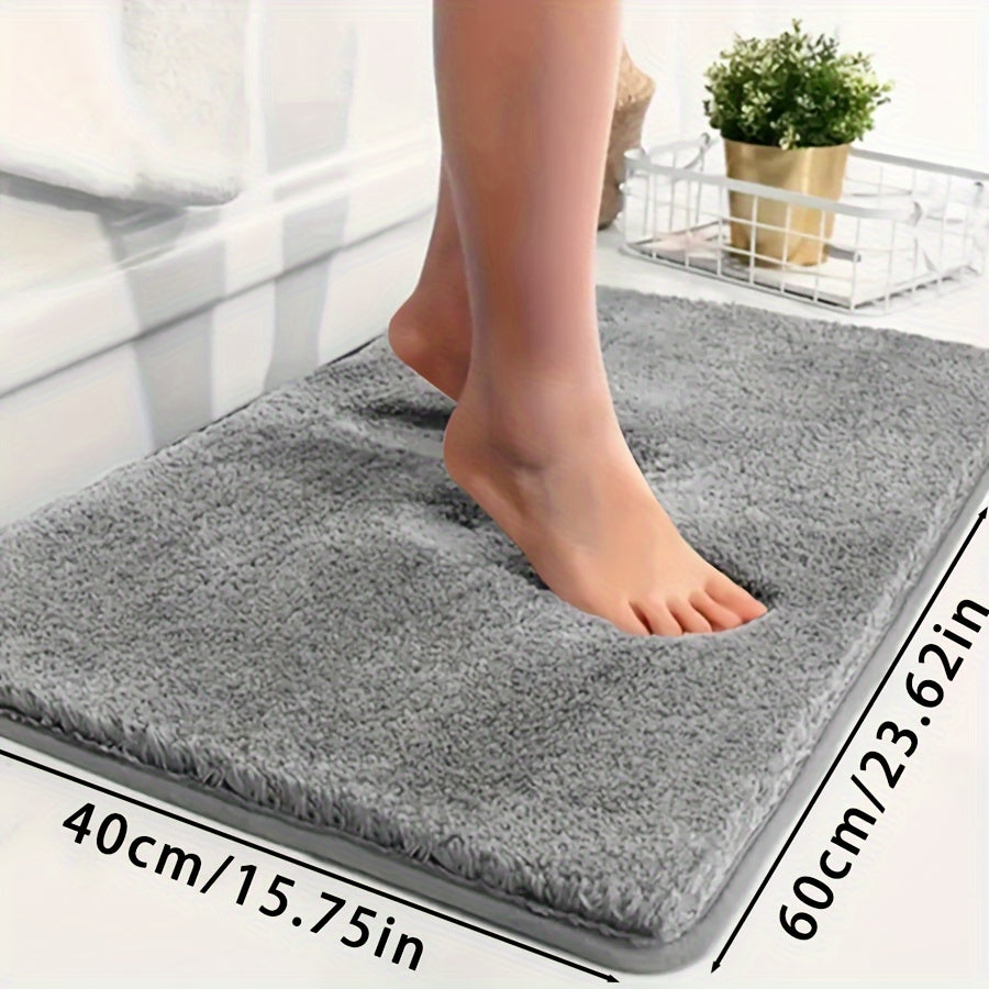Ultra-Soft Non-Slip Absorbent Bathtub Mat for Bathroom and Laundry