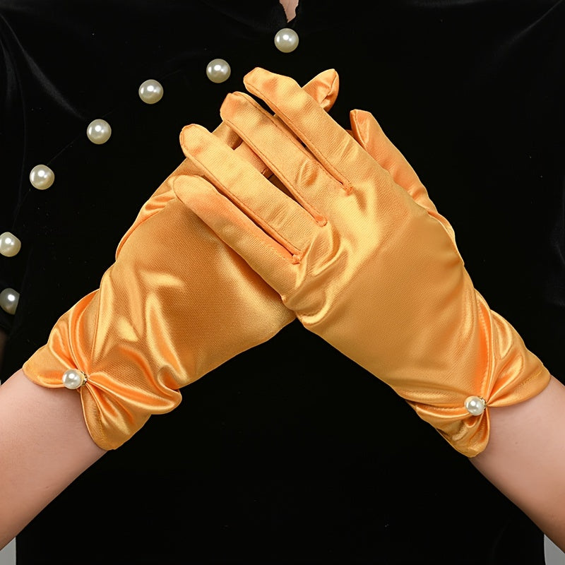 Satin Gloves for Weddings Formal Events Party Cosplay Bridal Accessories