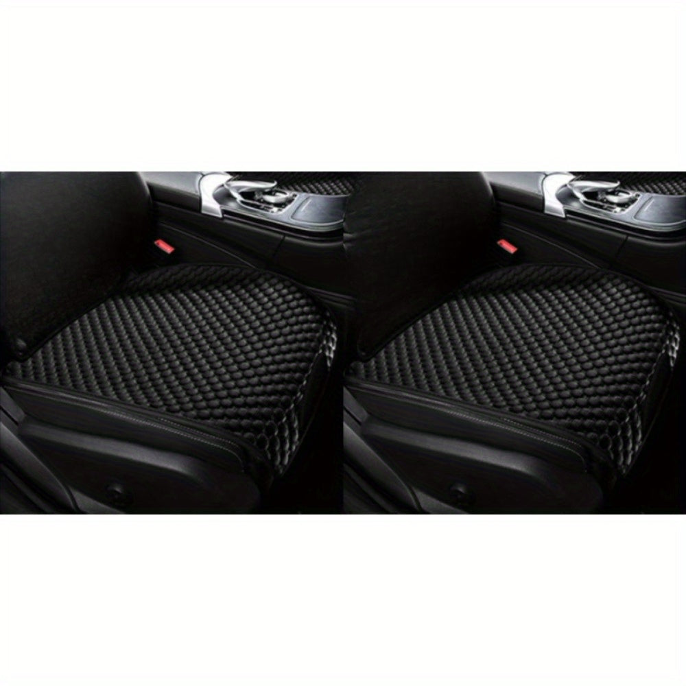 Black Ice Bean Car Seat Cushions Breathable Heat-Dissipating Cool 1/2/3 pcs