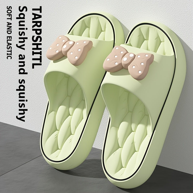 Women Soft Cotton Slip-On Slippers with Thick Soles for Bathroom Beach and Home