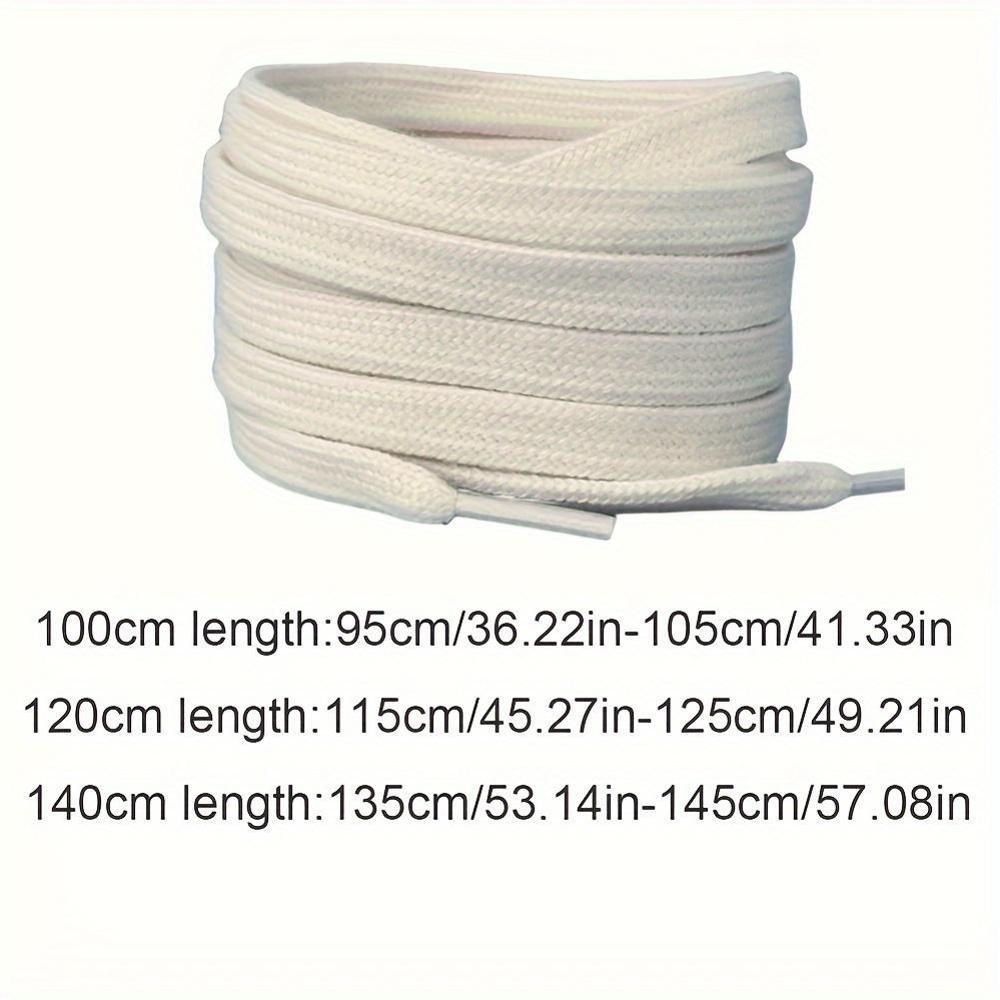 Double Weave Shoelaces for Sneakers, Flat, Black White Beige, Durable