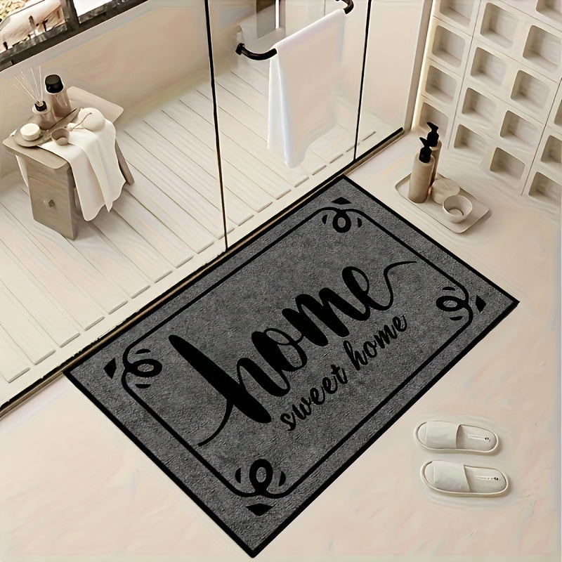 Machine Washable Doormat Indoor Outdoor Welcome Entrance Carpet Polyester Large
