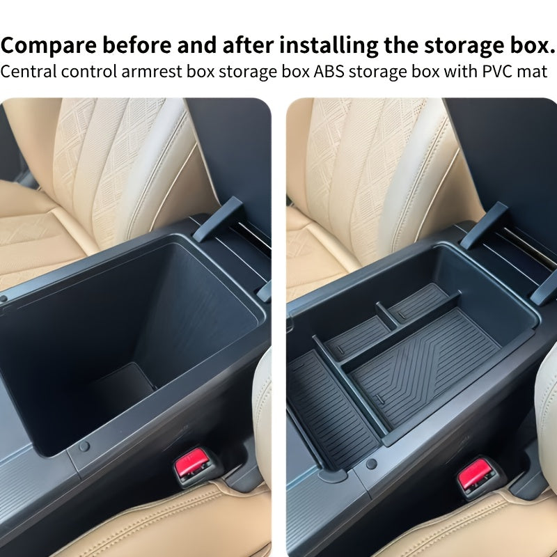 Car Organizer Central Control Armrest Storage Box Durable ABS for Sedan Cab