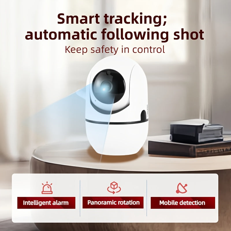 AI-Powered WiFi Security Camera 360° Night Vision Two-Way Audio Indoor Outdoor Surveillance