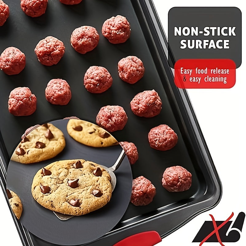Carbon Steel Baking Sheet Set with Non-Stick Cookie Sheet and Grilling Trays