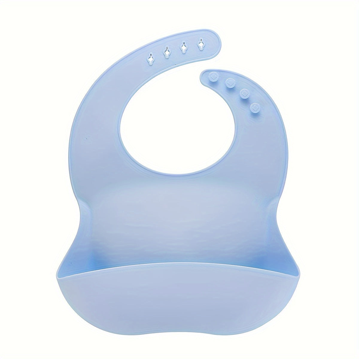Baby Silicone Bib for Children 0-6 Years Waterproof Oil-Resistant Easy to Clean Adjustable