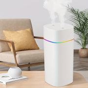 Silent Double Spray Humidifier for Home Bedroom Car Open Water Tank Less Than 1L