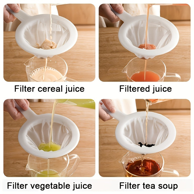 Fine Mesh Strainer Set for Home Brewing and Food Filtering, 100 Mesh