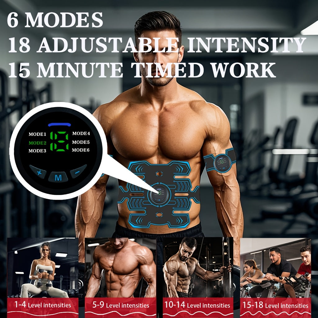 Cinturilla de masaje con carga USB con conjunto de terapia muscular TENS EMS