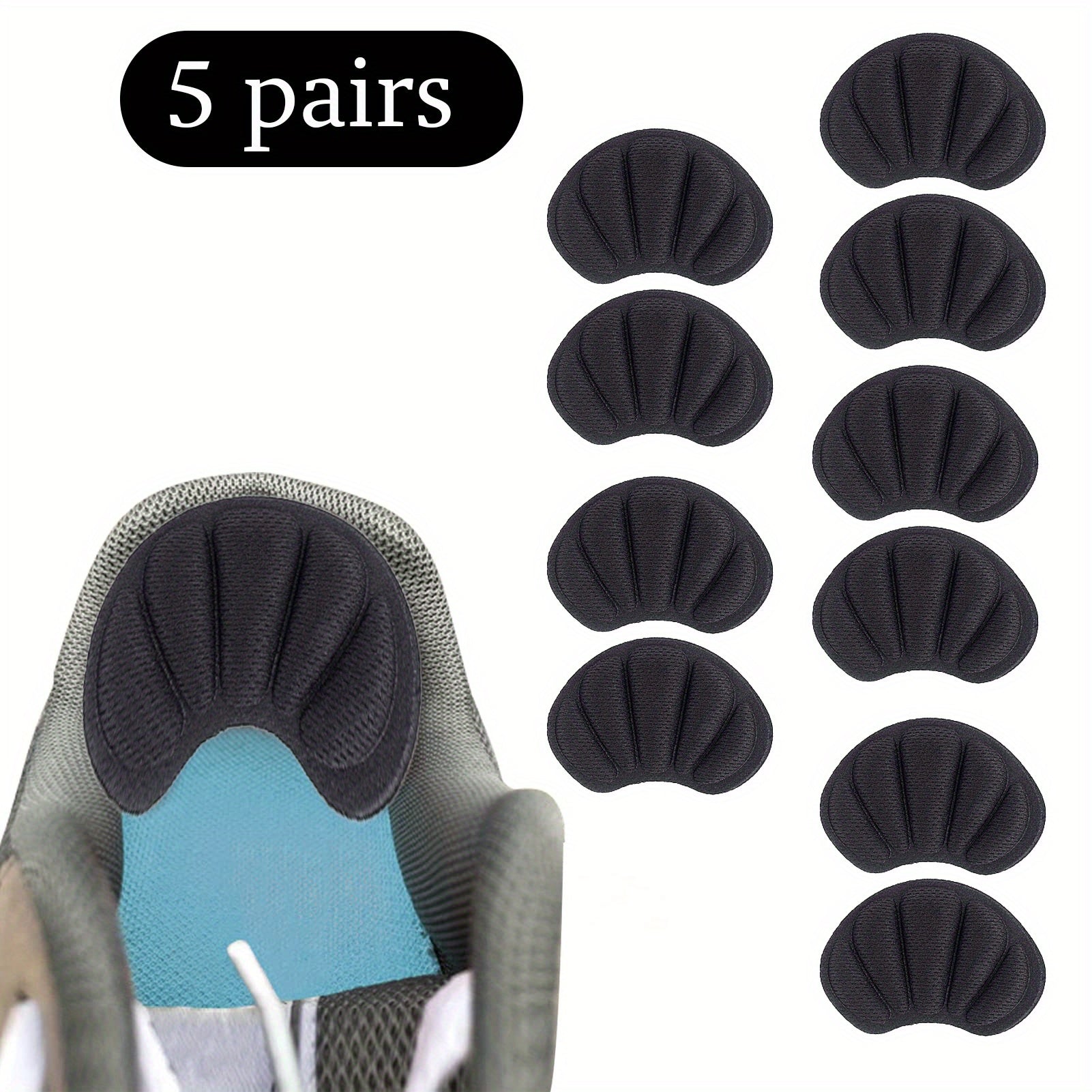 Unisex Shoe Heel Stickers Anti-Wear Large 9x6cm for Sports Shoes