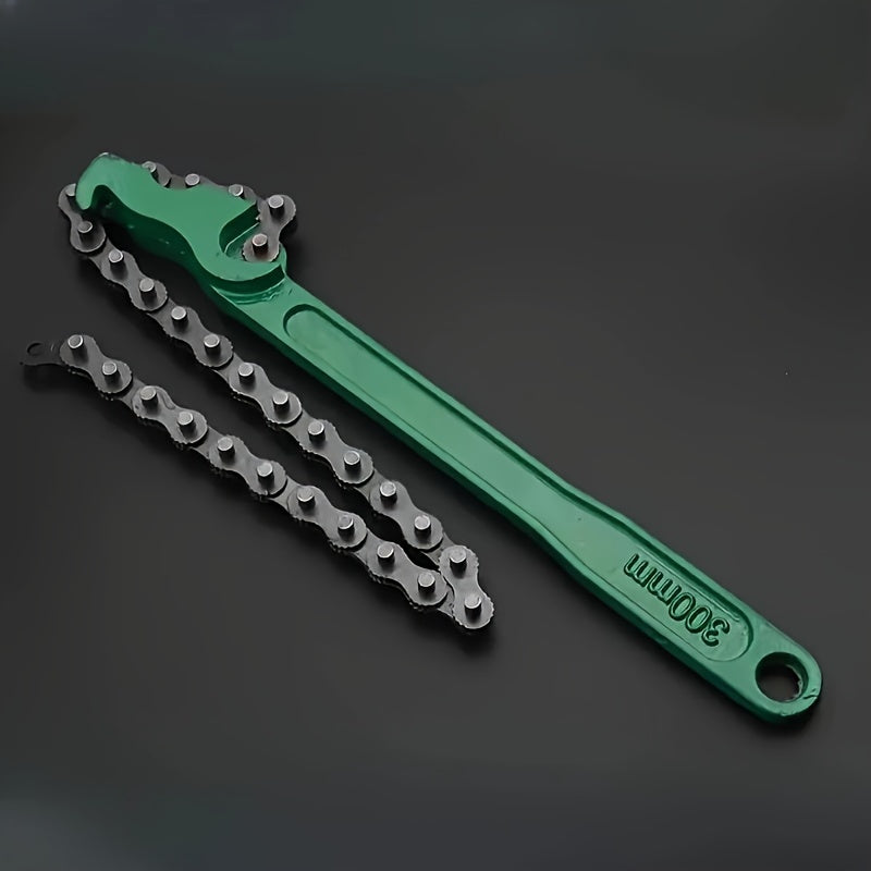 Heavy Duty Chain Wrench Tool Adjustable Steel Spanner for Oil Filter and Pipe Fittings