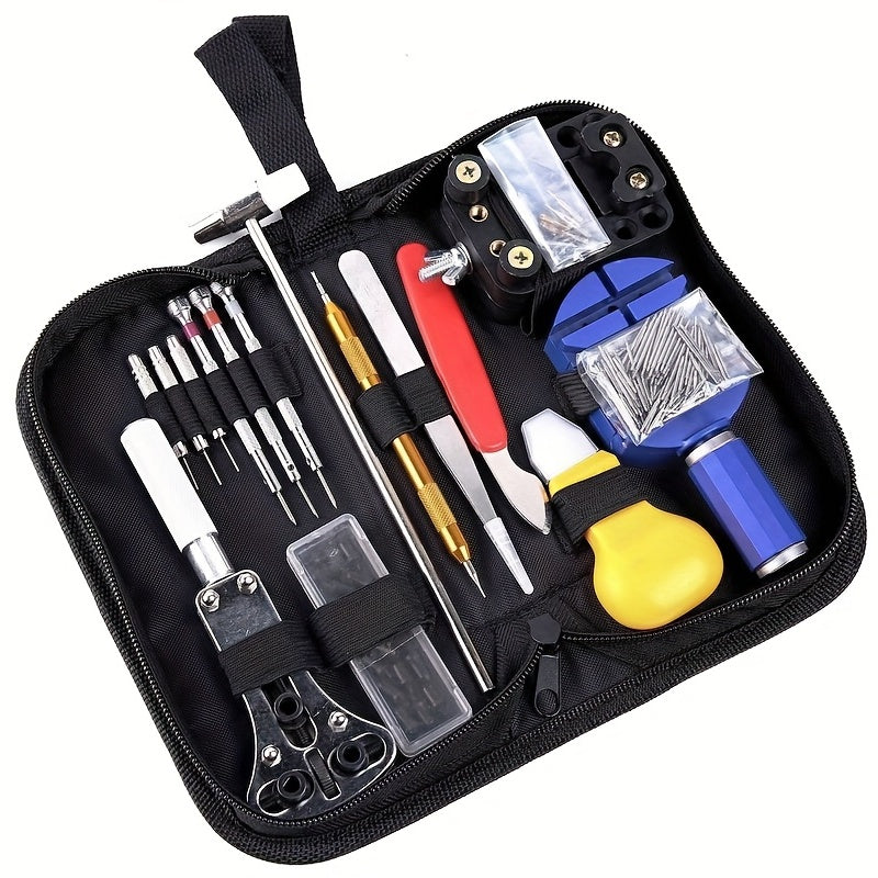 Watch Repair Tool Set 147 Pieces with Case, Battery Replacement, Spring Bar, Strap Link Tools