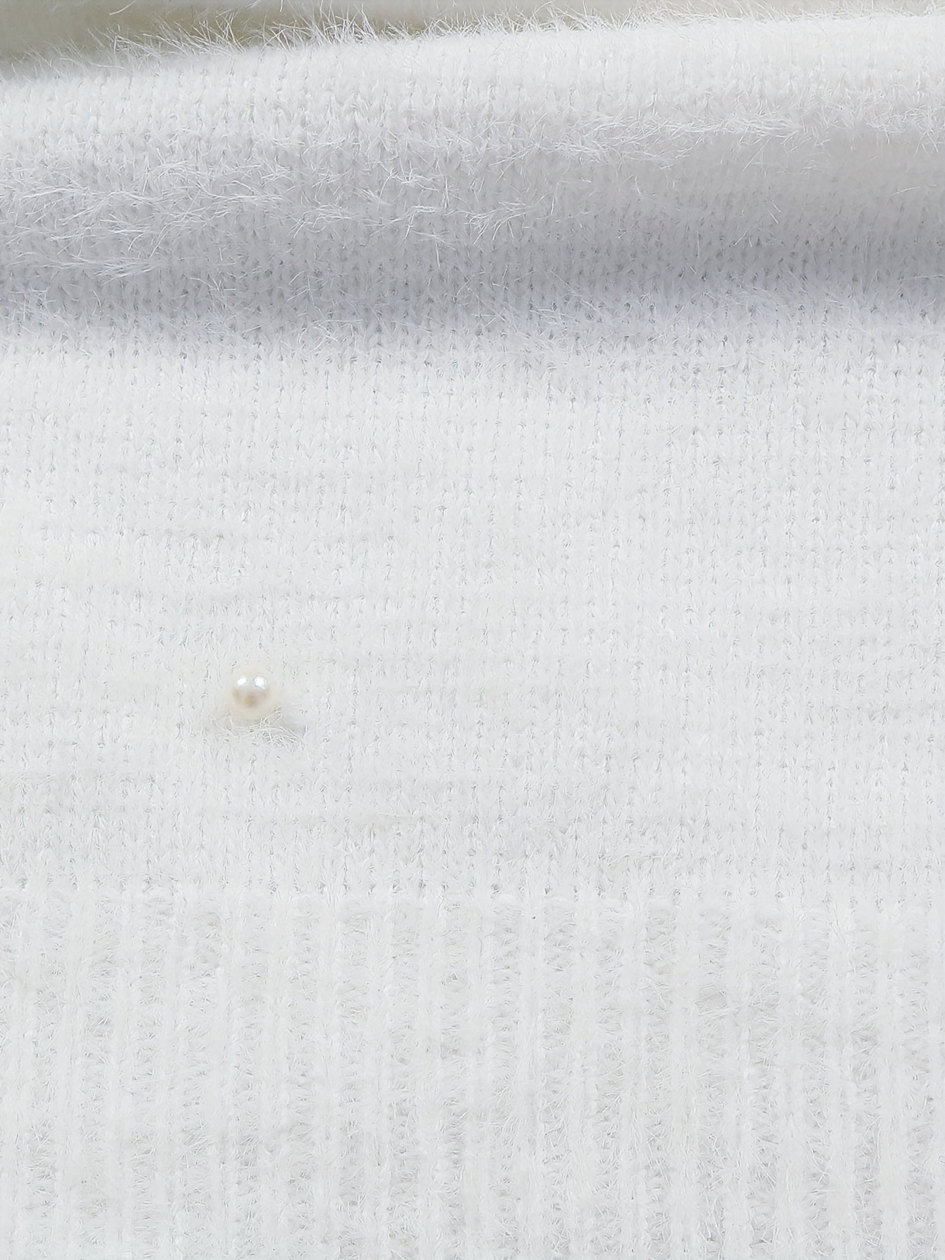 Plus Size Women's Yellow V-Neck Sweater Fleece-Lined Cuffs Geometric Pattern