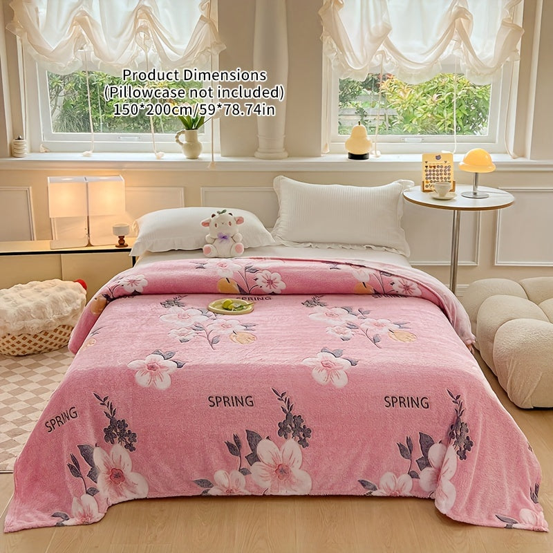 Soft Coral Fleece Throw Blanket Geometric Rainbow Design for Bed Sofa Travel