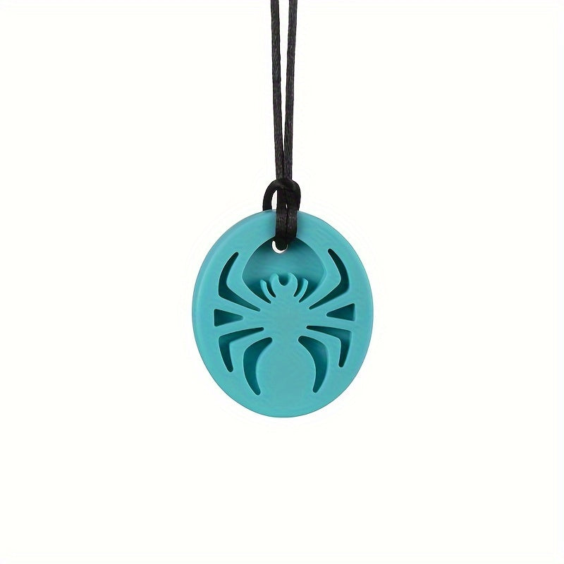 Spider Chew Necklace for Kids Safe Teething Toy Durable Non-Toxic