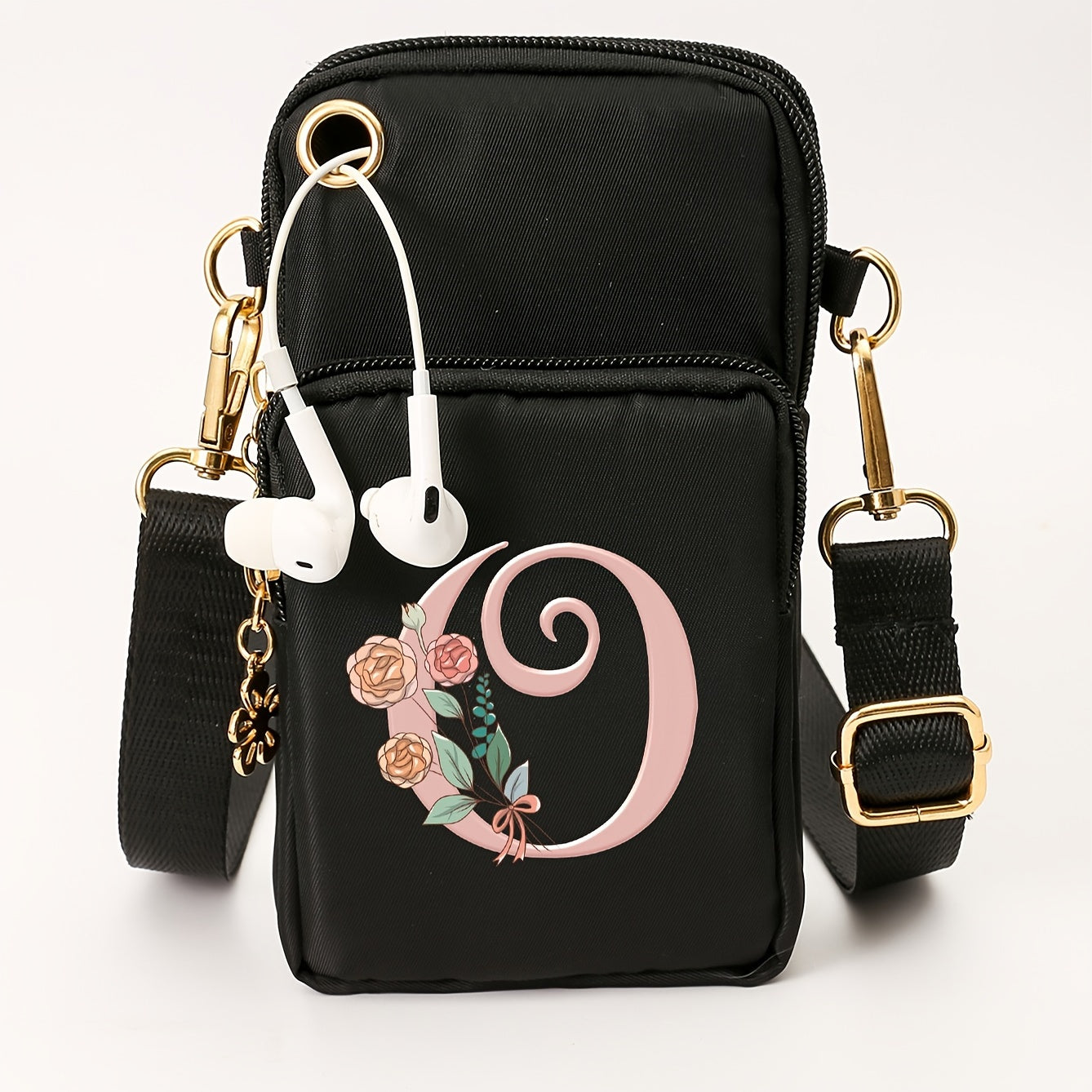 Ayollar uchun kichik yelka sumkasi, gul naqshli, kundalik ko‘p funksiyali crossbody sumka, kichik qo‘l sumkasi